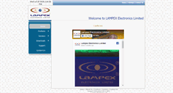 Desktop Screenshot of lampex.in